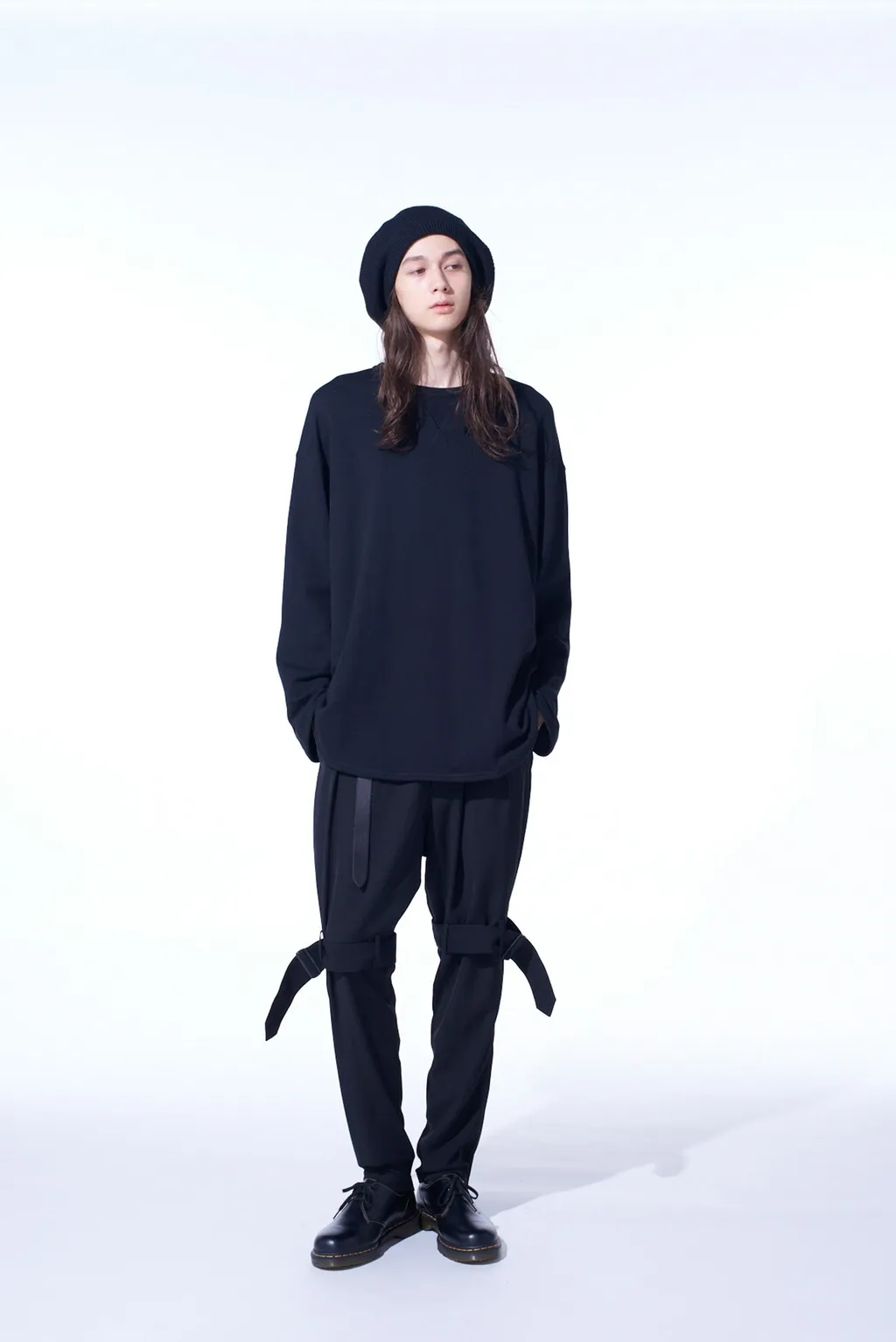 Pe/Gabardine Belted Bandage Pants