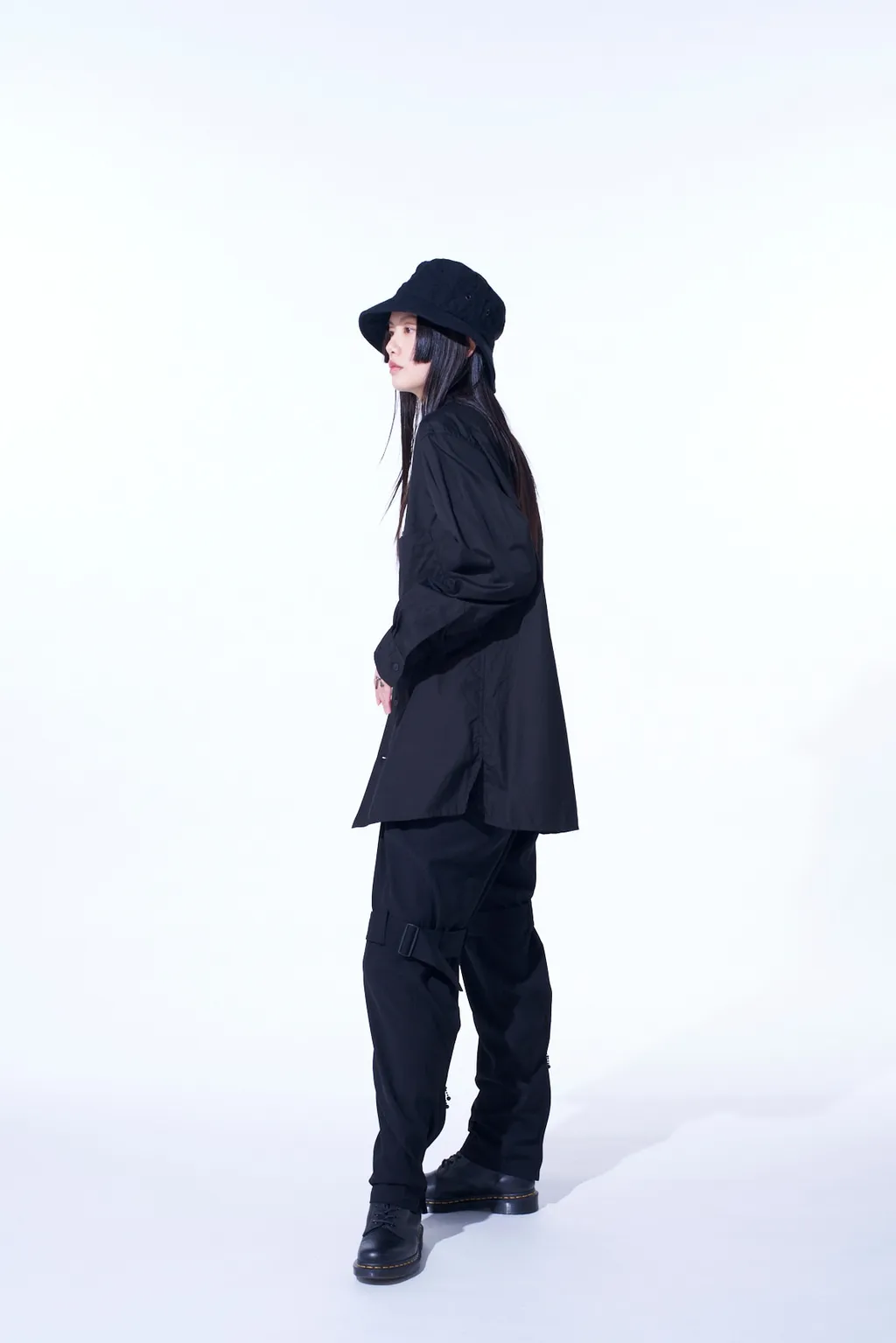 Pe/Gabardine Belted Bandage Pants