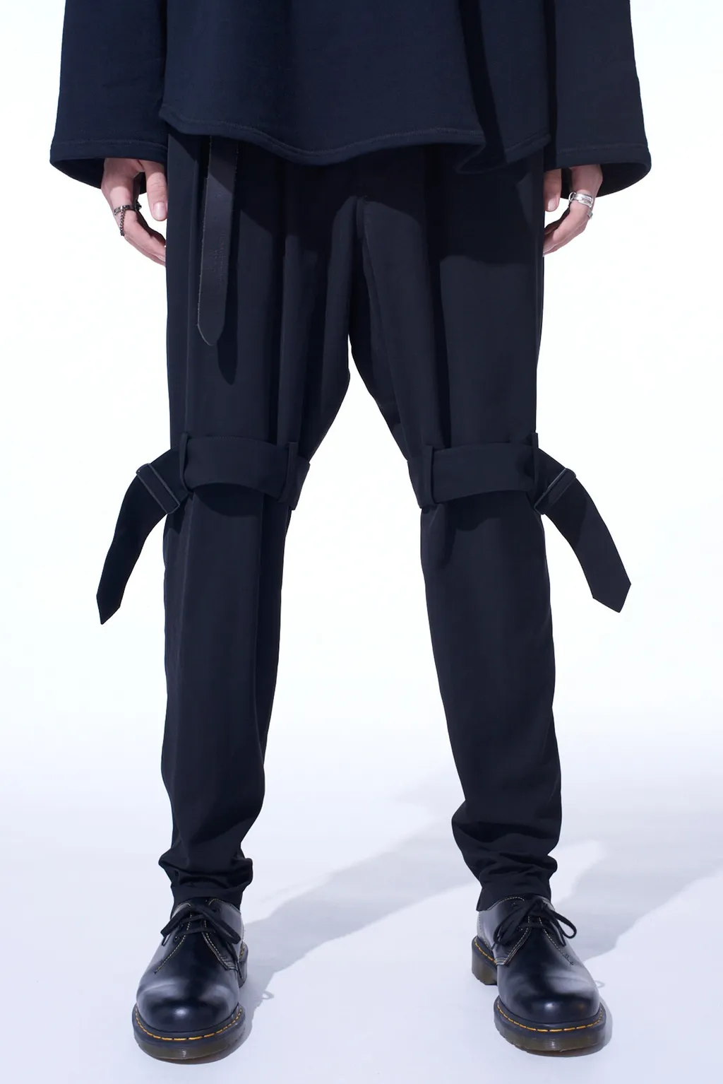 Pe/Gabardine Belted Bandage Pants