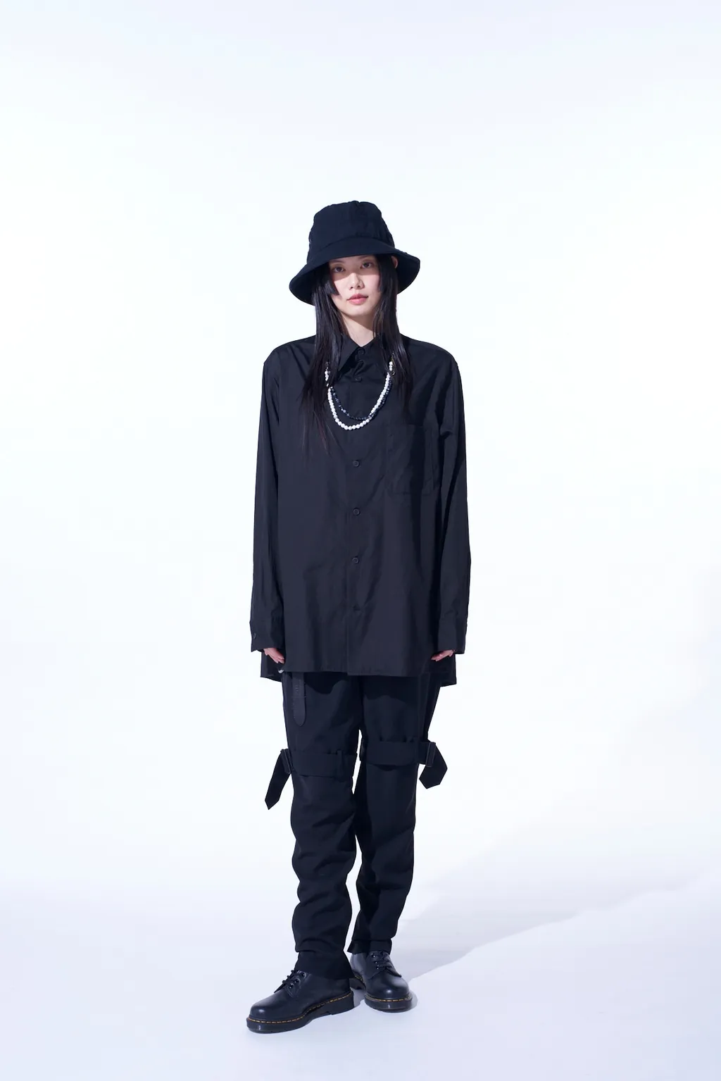 Pe/Gabardine Belted Bandage Pants