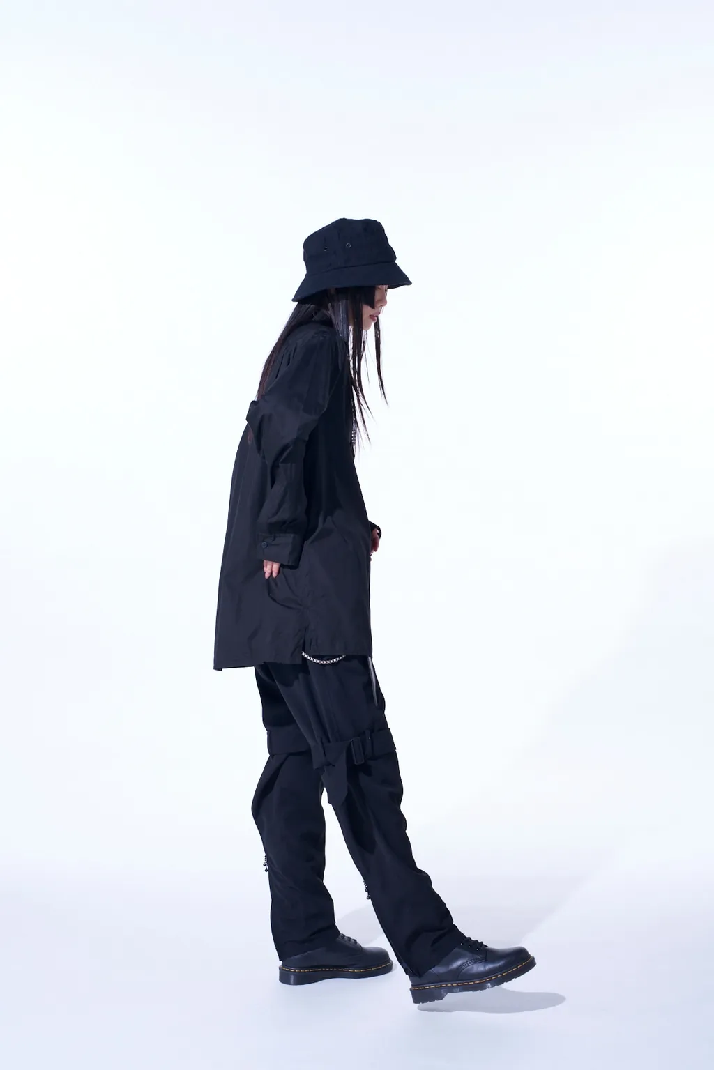 Pe/Gabardine Belted Bandage Pants