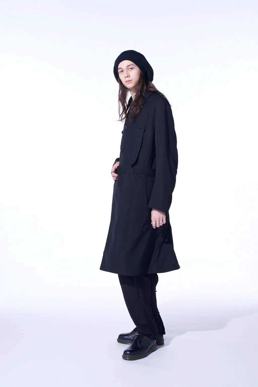 Pe/Gabardine Belted Bandage Coat