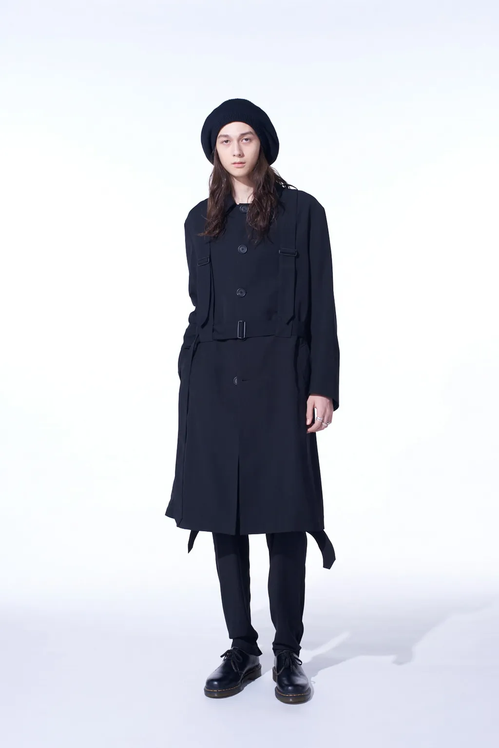 Pe/Gabardine Belted Bandage Coat