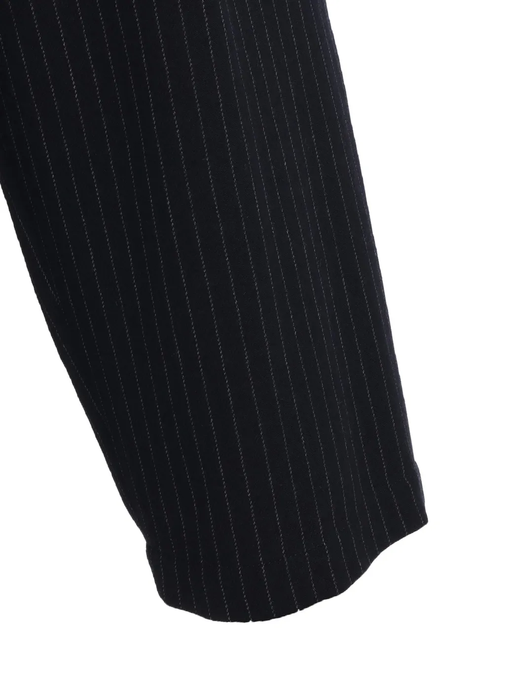 Chambray Viyella Striped Wide Trousers With Side Tape