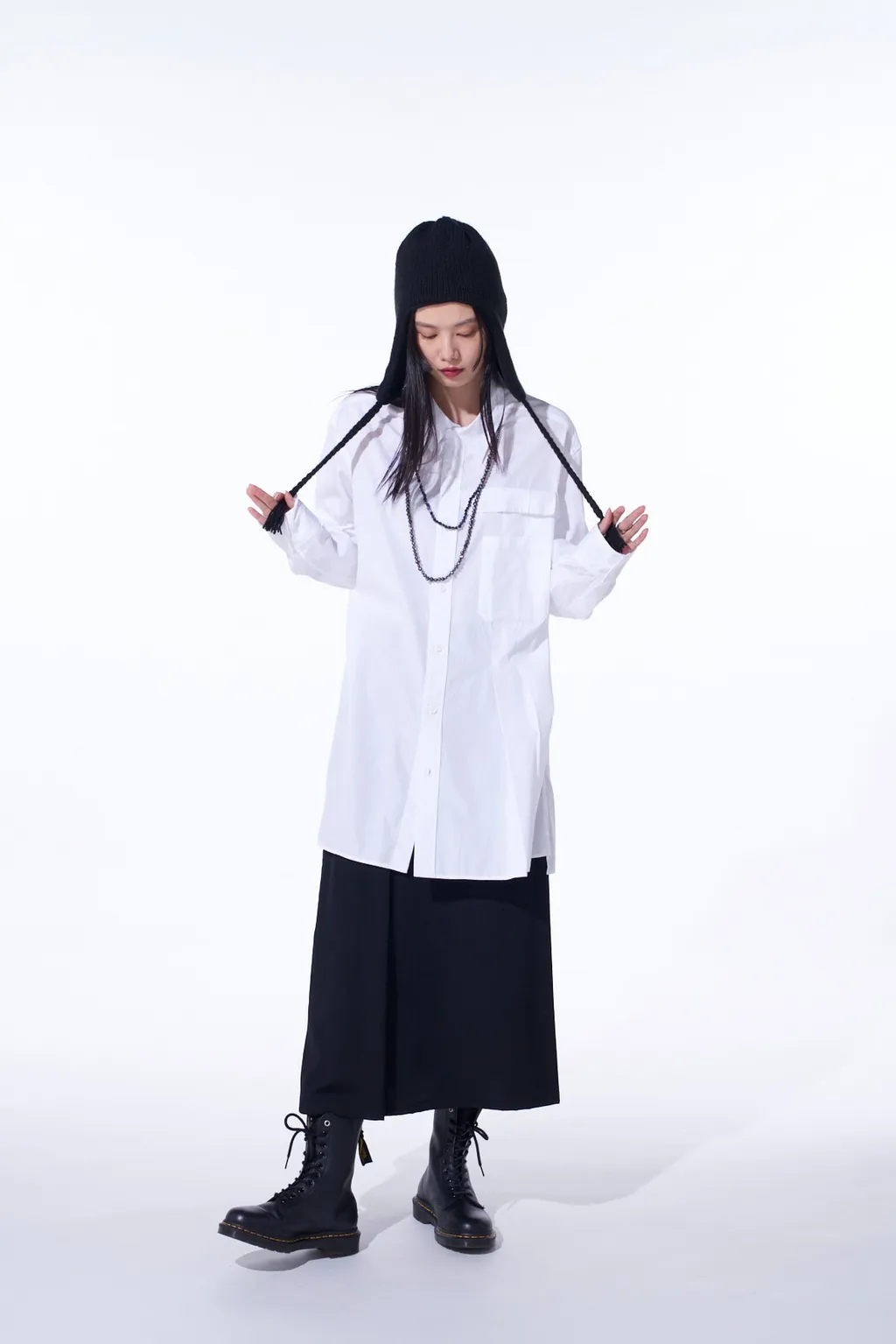 Cotton Broad Pleated Shirt
