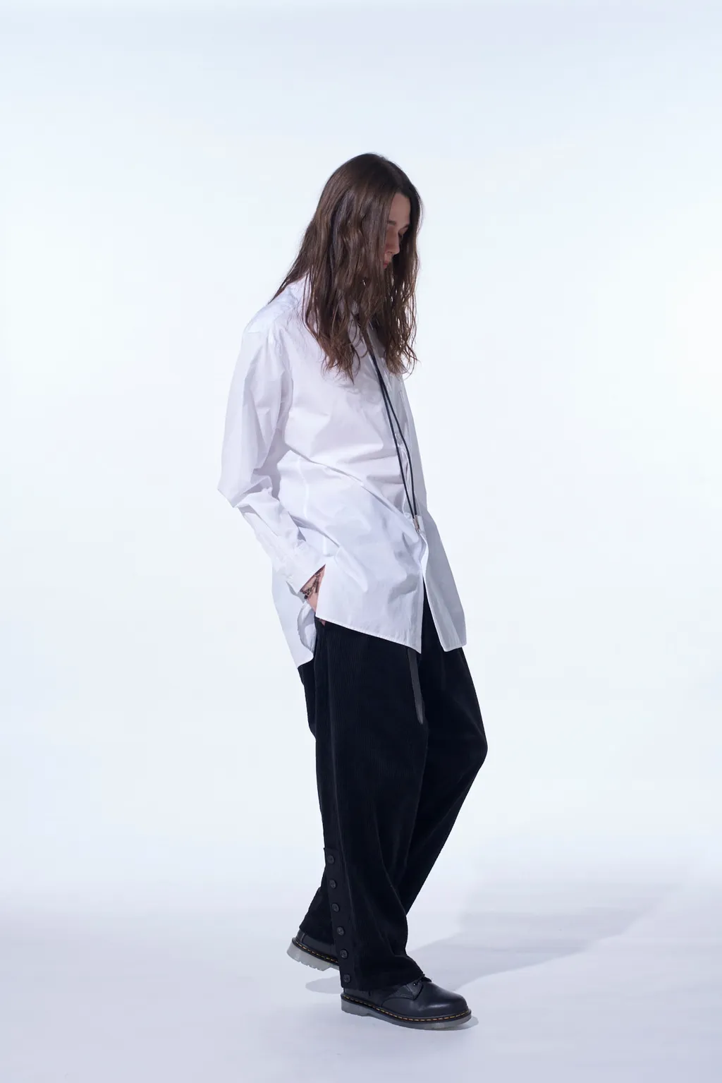 Cotton Broad Pleated Shirt