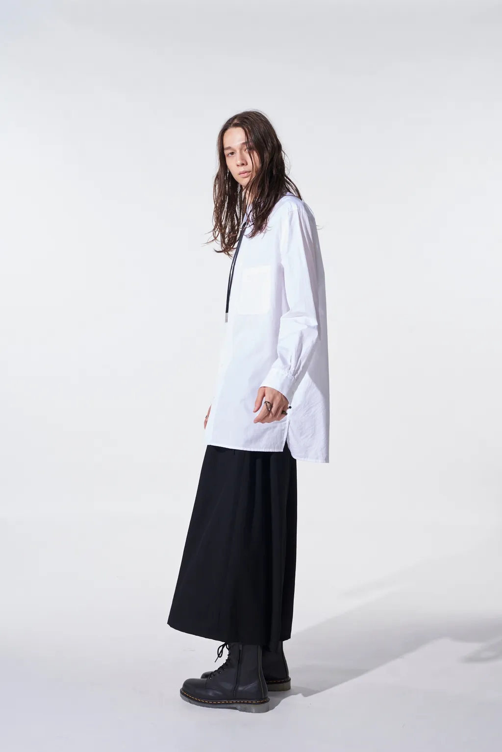 Cotton Broad Loose-Fit Regular Collar Shirt