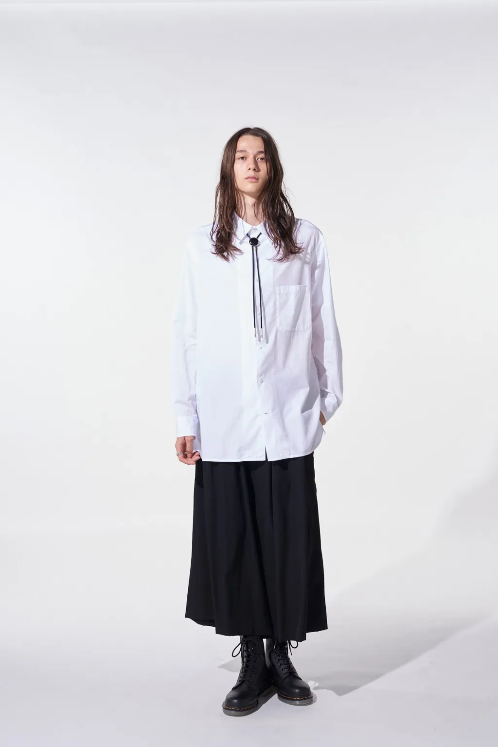 Cotton Broad Loose-Fit Regular Collar Shirt