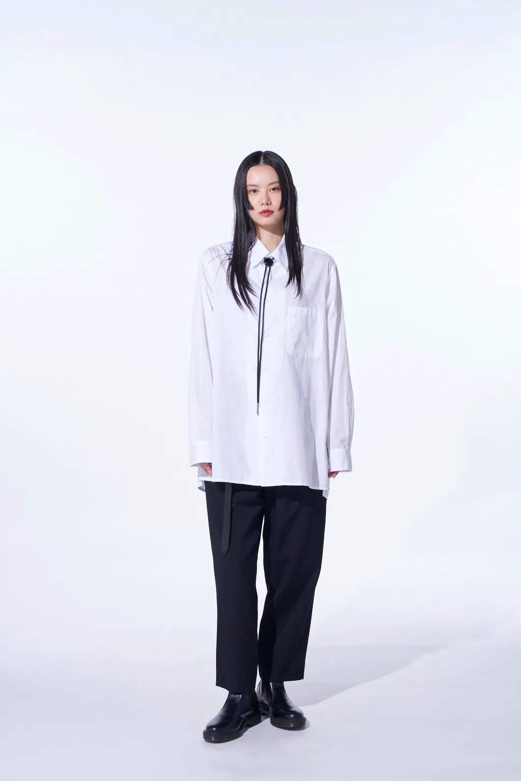 Cotton Broad Loose-Fit Regular Collar Shirt