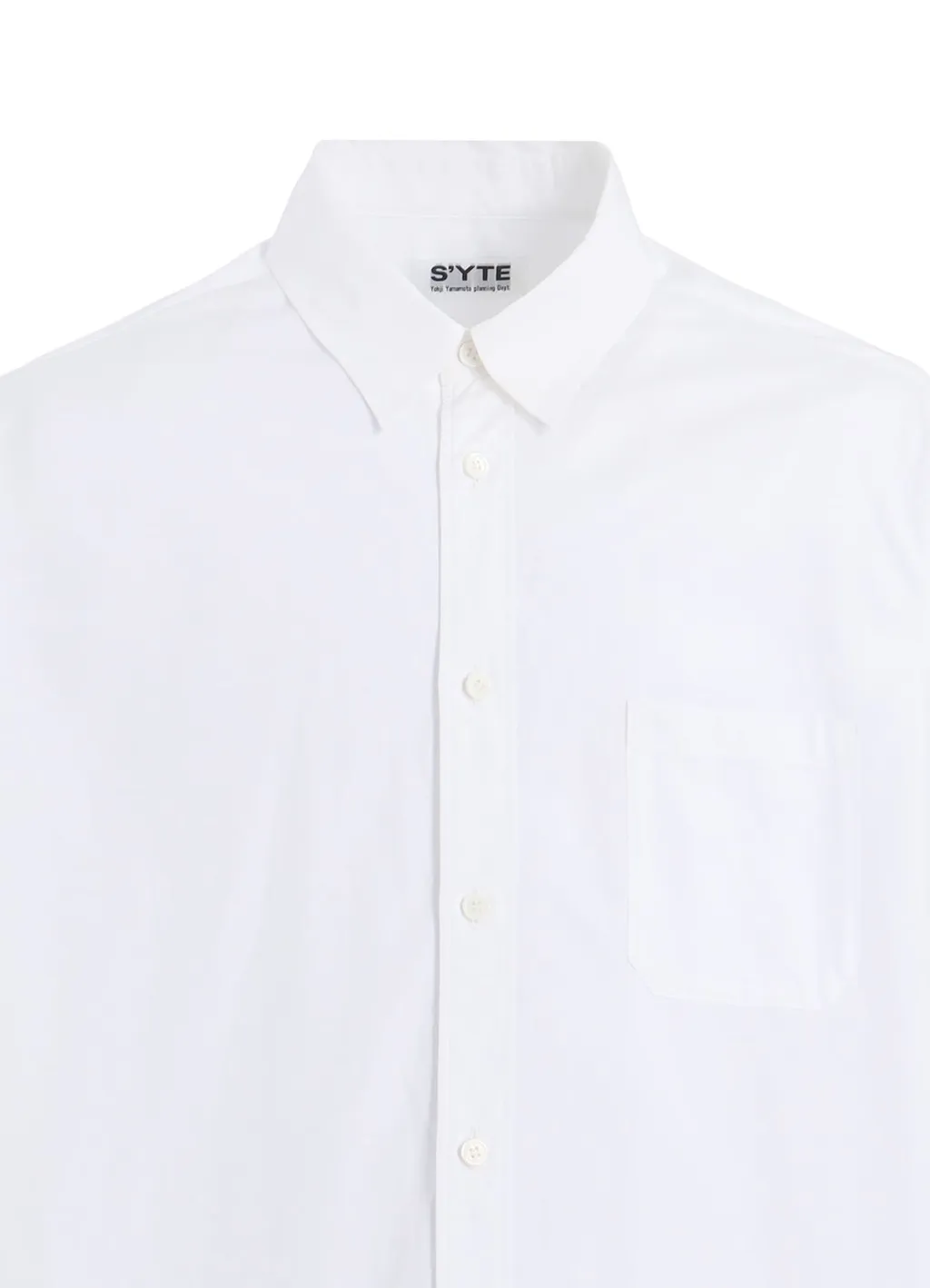 Cotton Broad Button Slits Long Shirt
