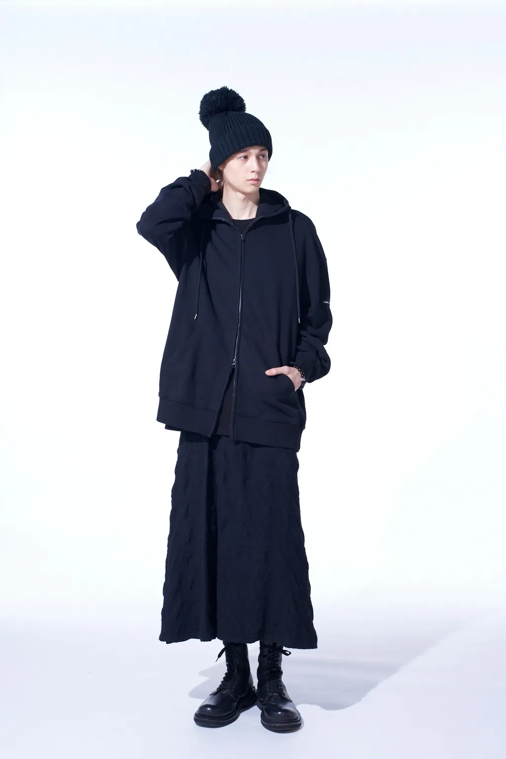 French Terry Graphic Zip-Up Hoodie Jellyfish
