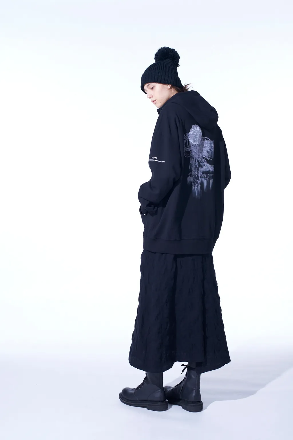 French Terry Graphic Zip-Up Hoodie Jellyfish