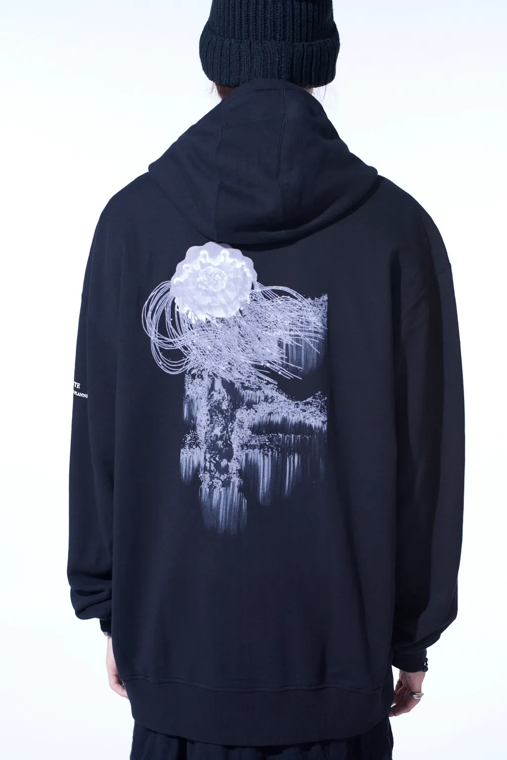 French Terry Graphic Zip-Up Hoodie Jellyfish