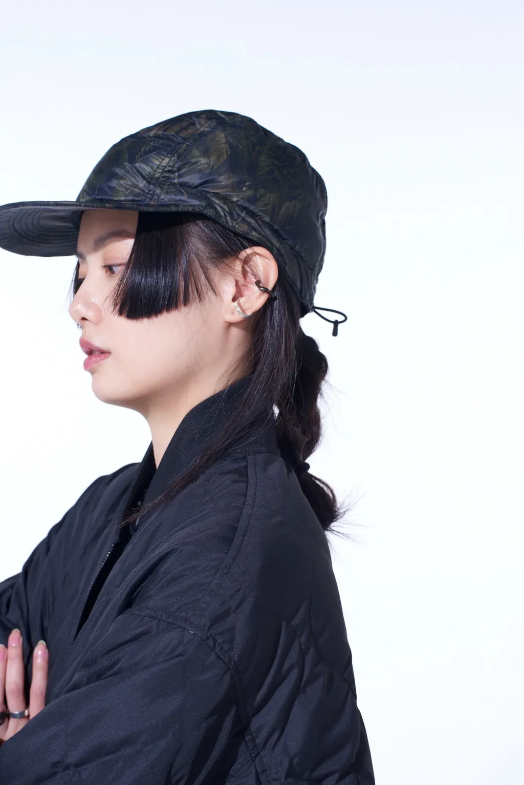 【S'yte X Taion】Dahlia Camouflage Quilted Down Jet Cap