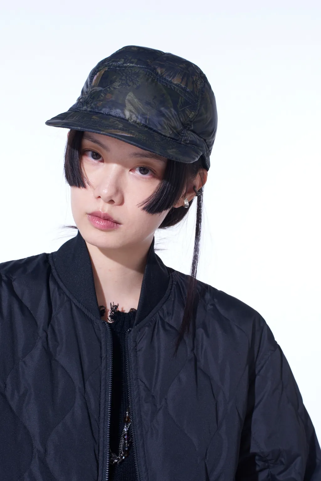 【S'yte X Taion】Dahlia Camouflage Quilted Down Jet Cap