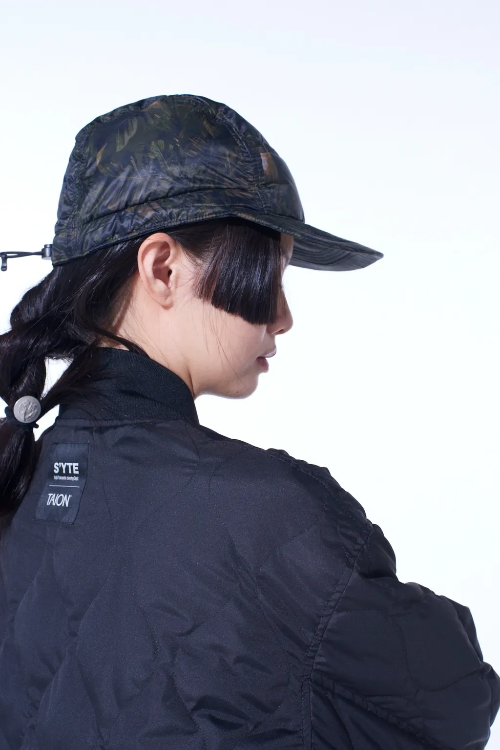 【S'yte X Taion】Dahlia Camouflage Quilted Down Jet Cap