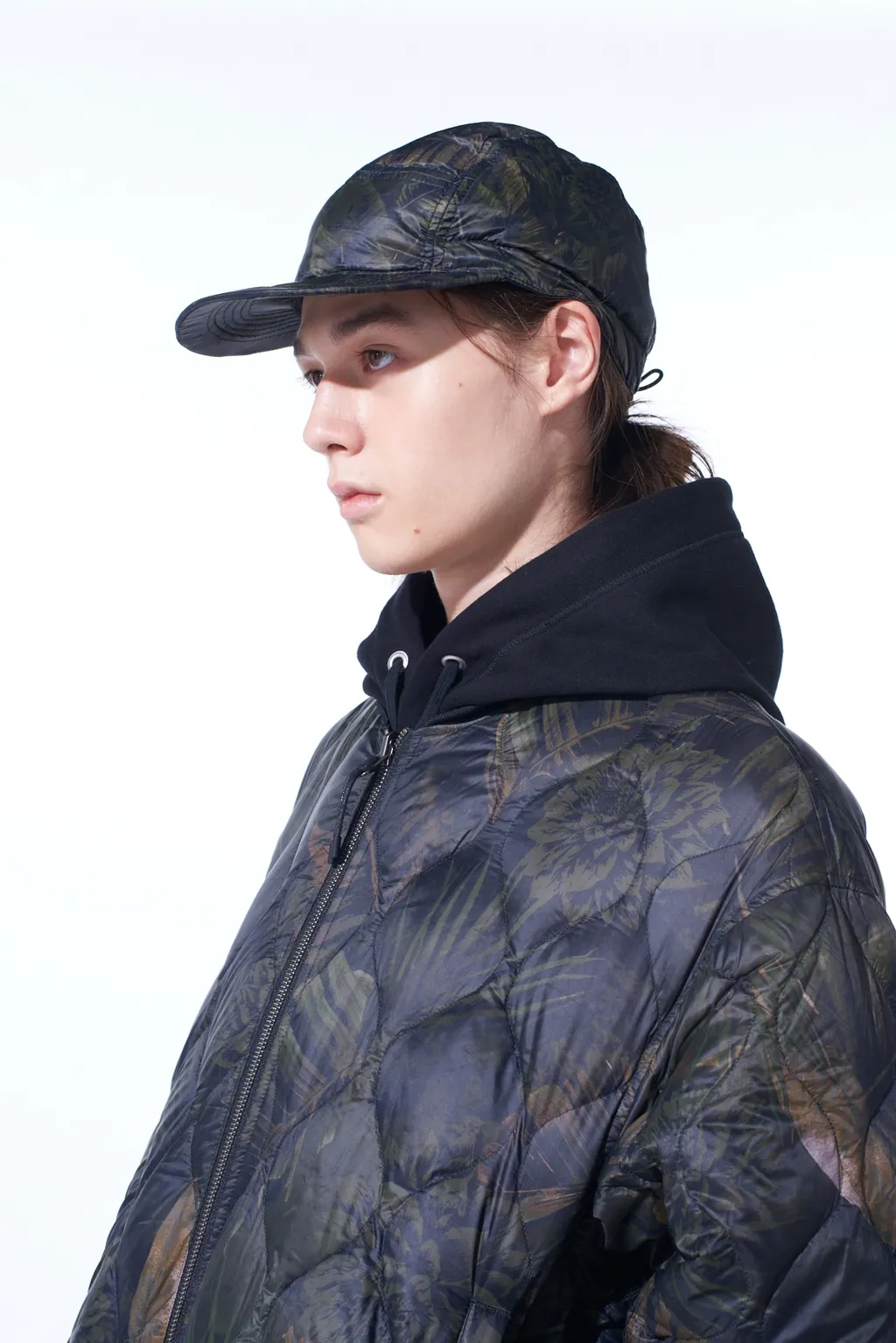 【S'yte X Taion】Dahlia Camouflage Quilted Down Jet Cap
