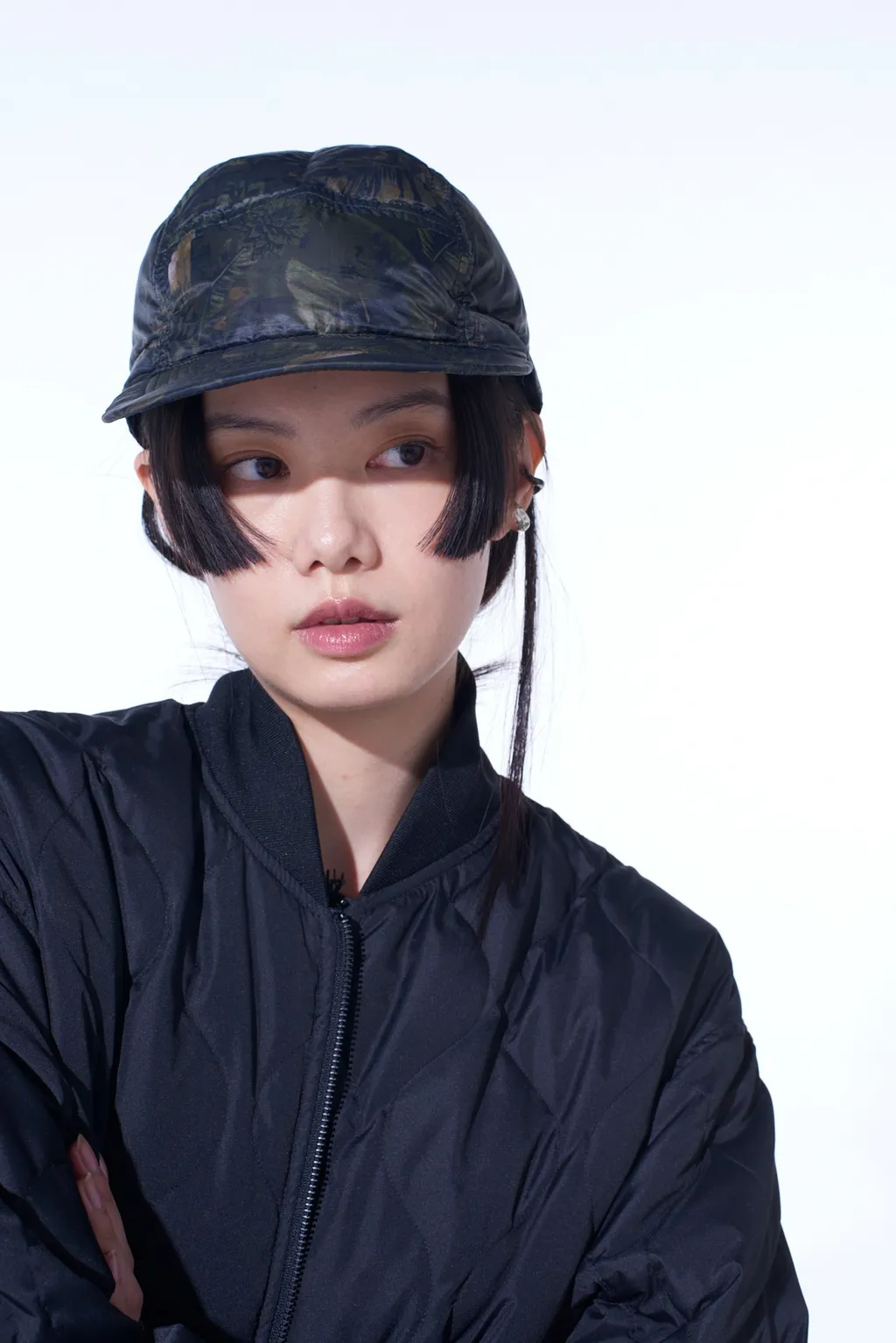 【S'yte X Taion】Dahlia Camouflage Quilted Down Jet Cap