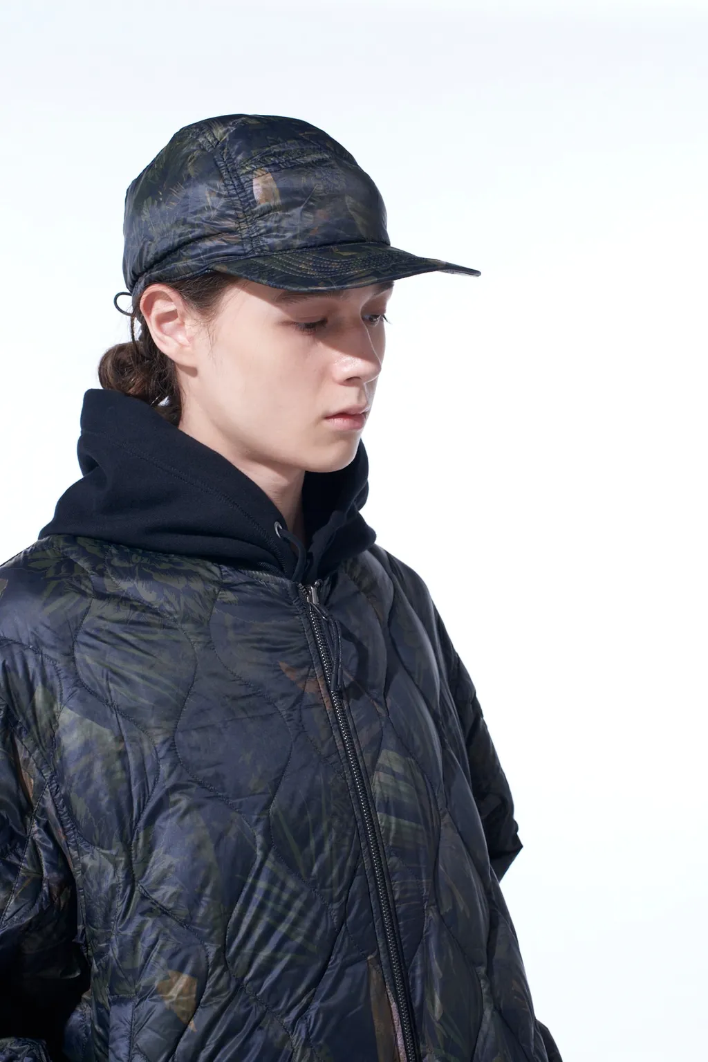 【S'yte X Taion】Dahlia Camouflage Quilted Down Jet Cap