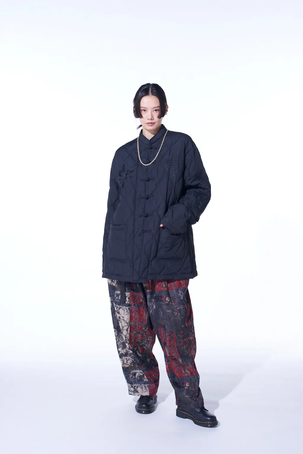 【S'yte X Taion】Souvenir Embroidered Quilted Down China Jacket