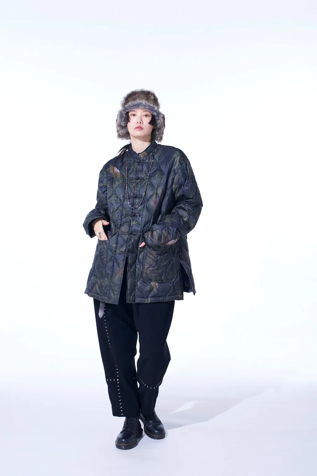 【S'yte X Taion】Dahlia Camouflage Quilted Down China Jacket