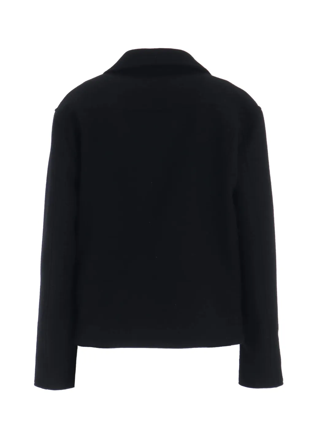 Double-Weave Melton Oversized Motorcycle Jacket