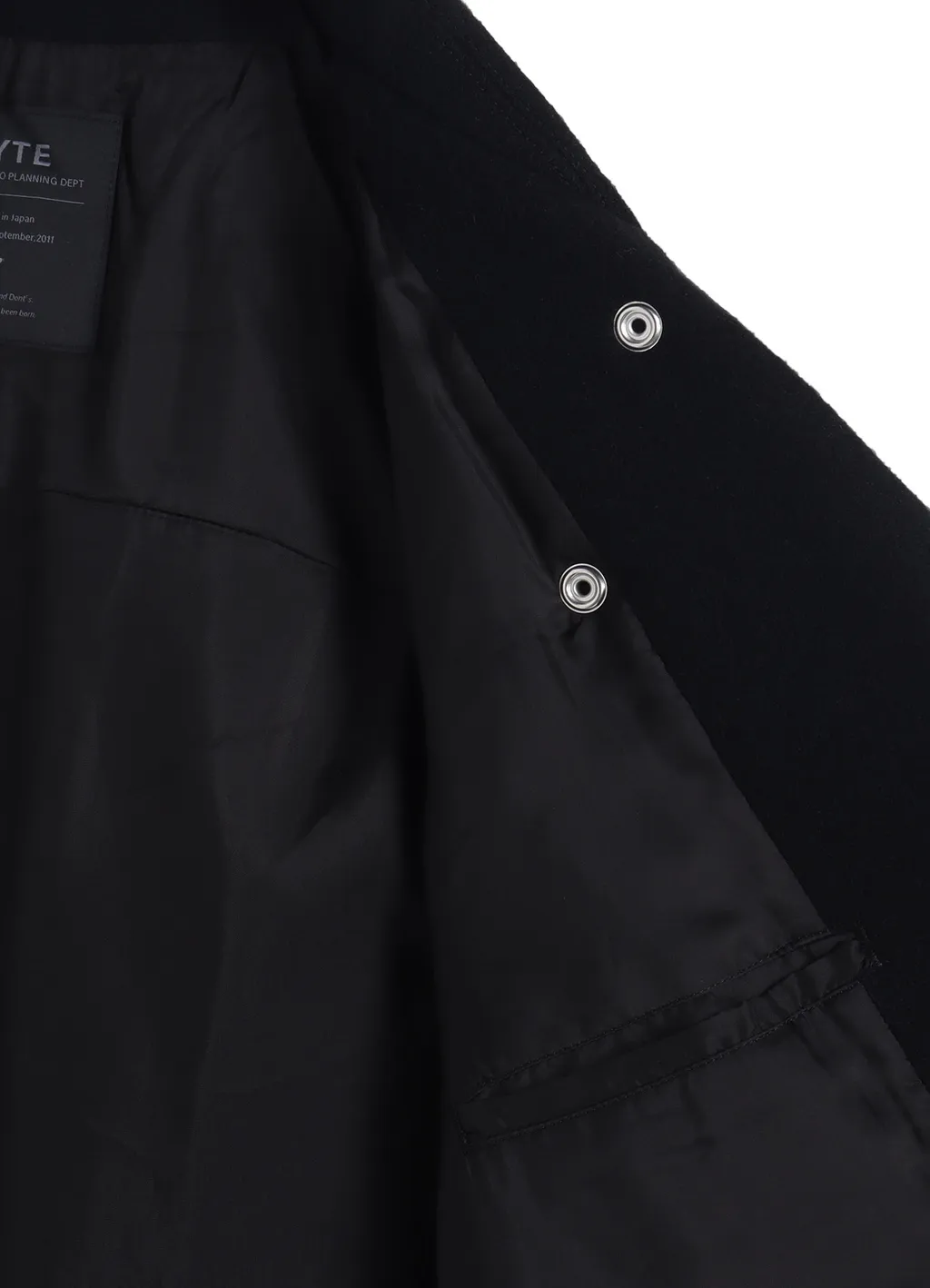 Double-Weave Melton Oversized Motorcycle Jacket
