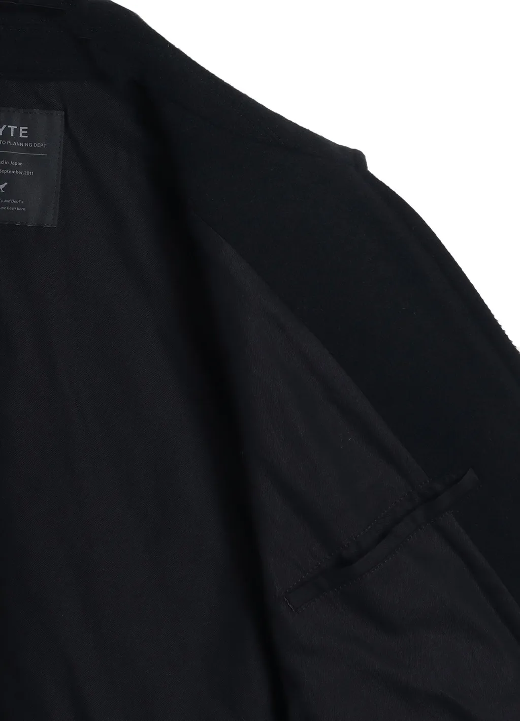 Double-Weave Melton Oversized Zipper Blouson