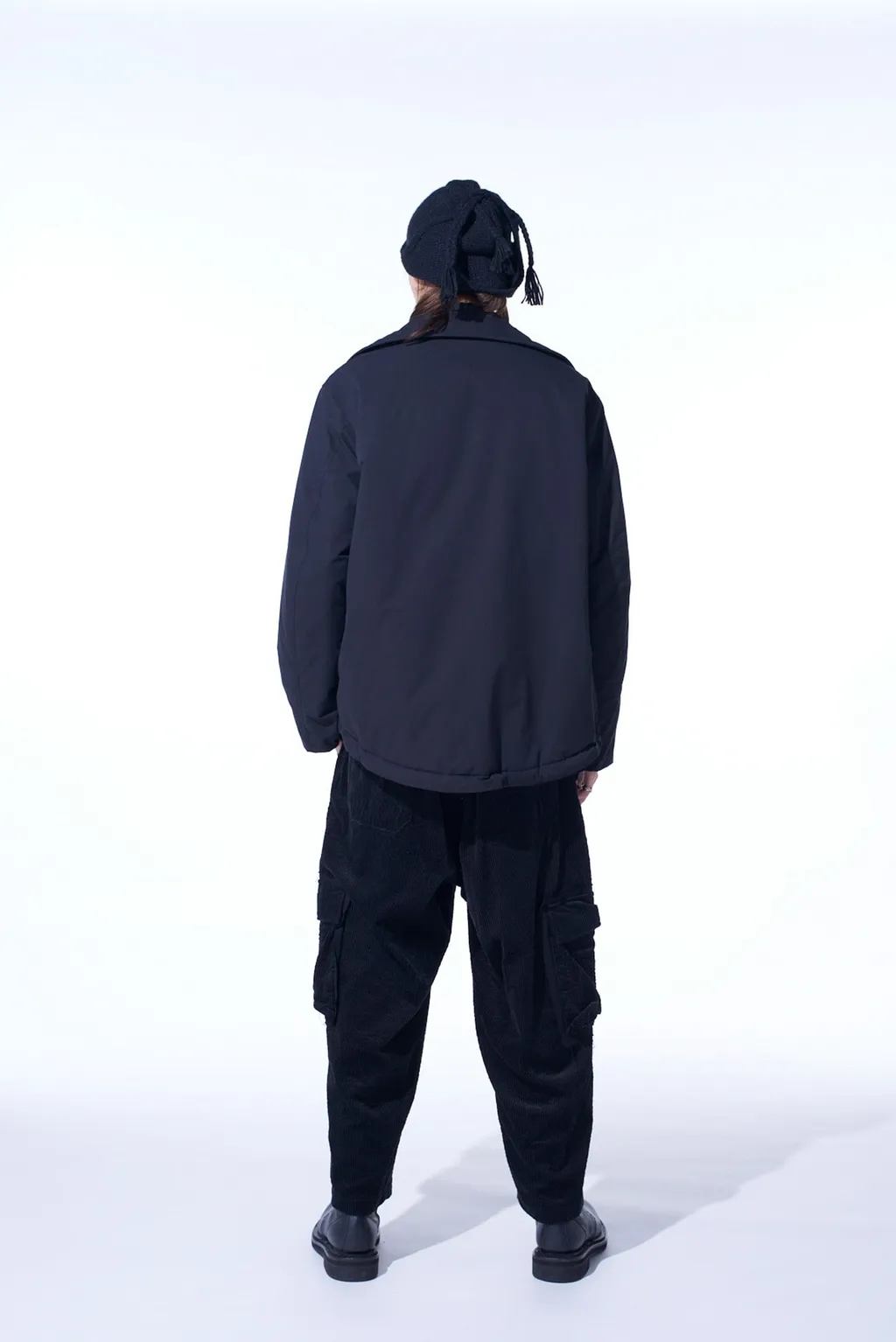Water-Repellent Stretch Taffeta Oversized Puffer Blouson