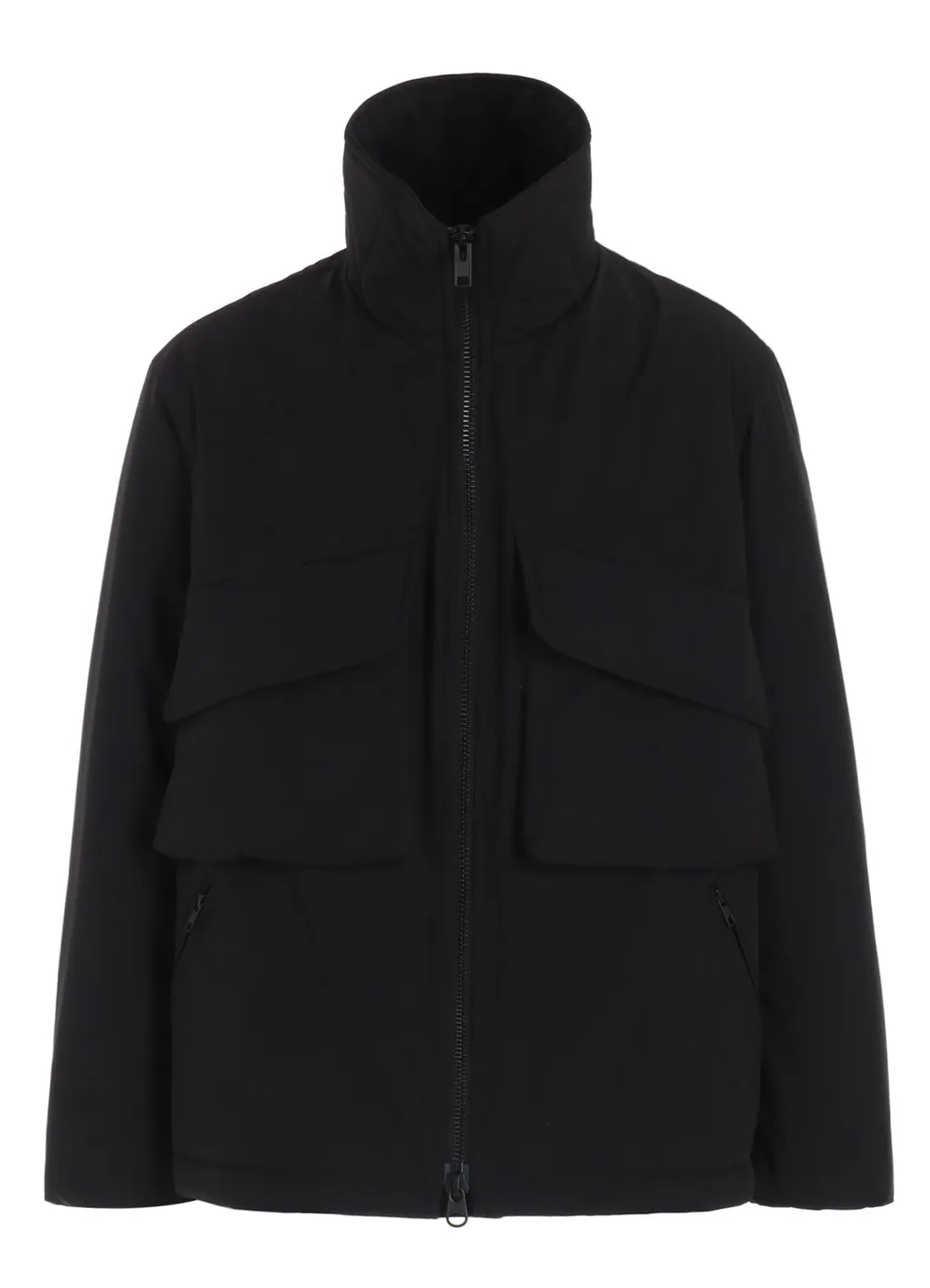 Water-Repellent Stretch Taffeta Oversized Puffer Blouson