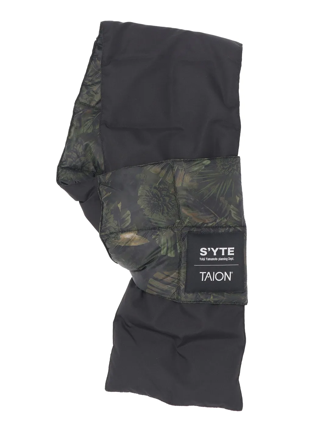 【S'yte X Taion】Dahlia Camouflage Quilted Down Reversible Scarf