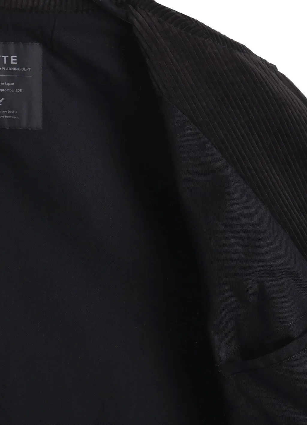 6W Soccer Corduroy Oversized Zipper Blouson