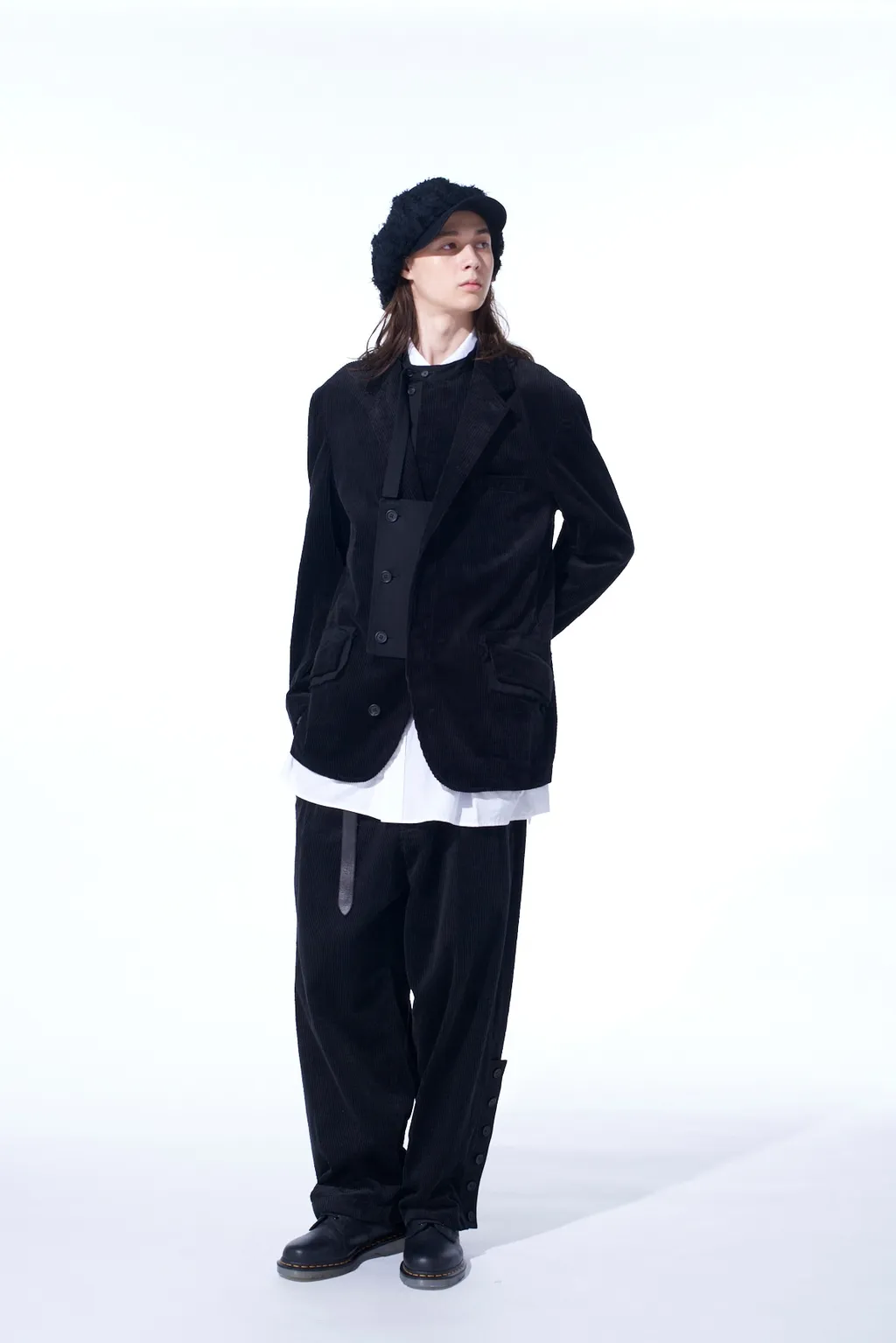 6W Soccer Corduroy Oversize Notched Lapel Jacket