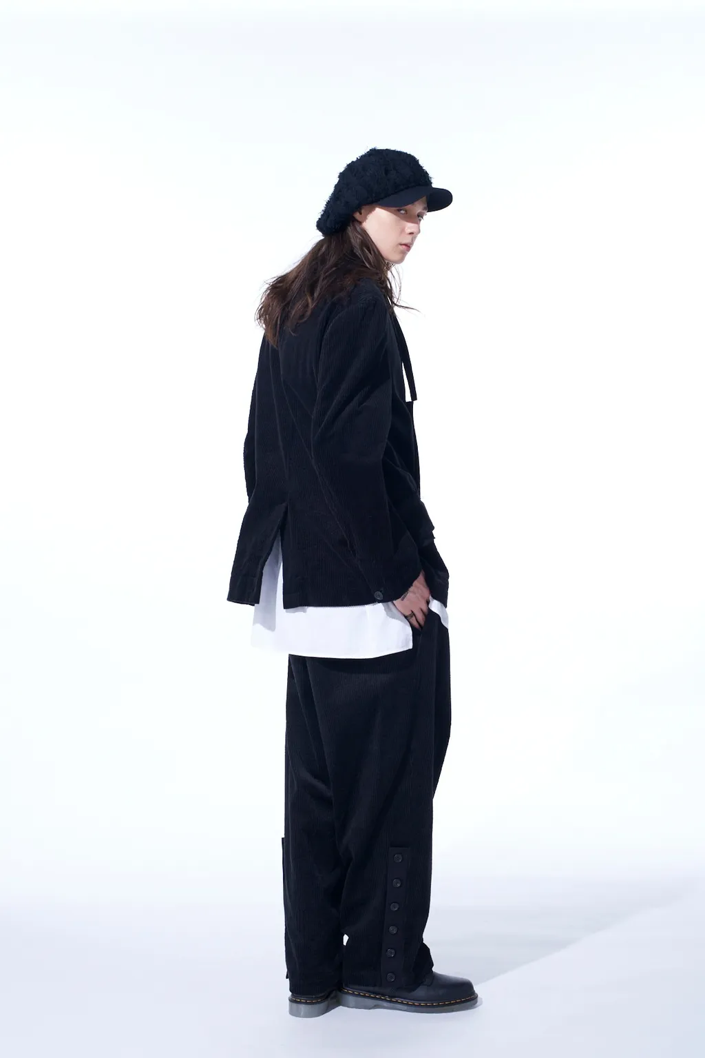 6W Soccer Corduroy Oversize Notched Lapel Jacket