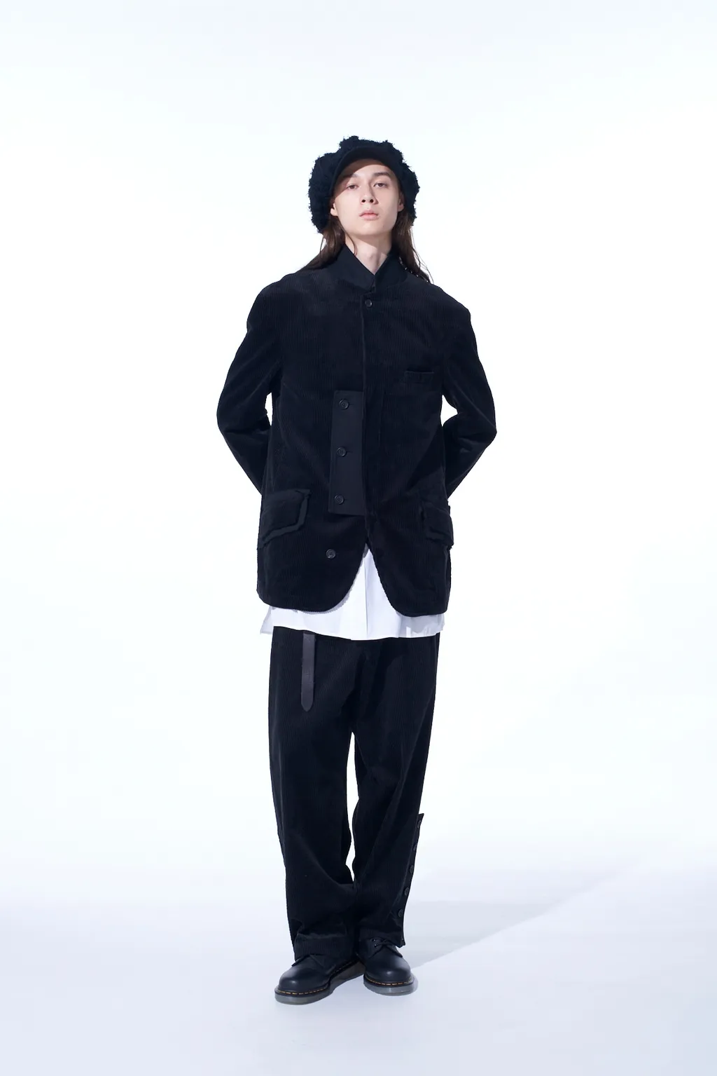 6W Soccer Corduroy Oversize Notched Lapel Jacket
