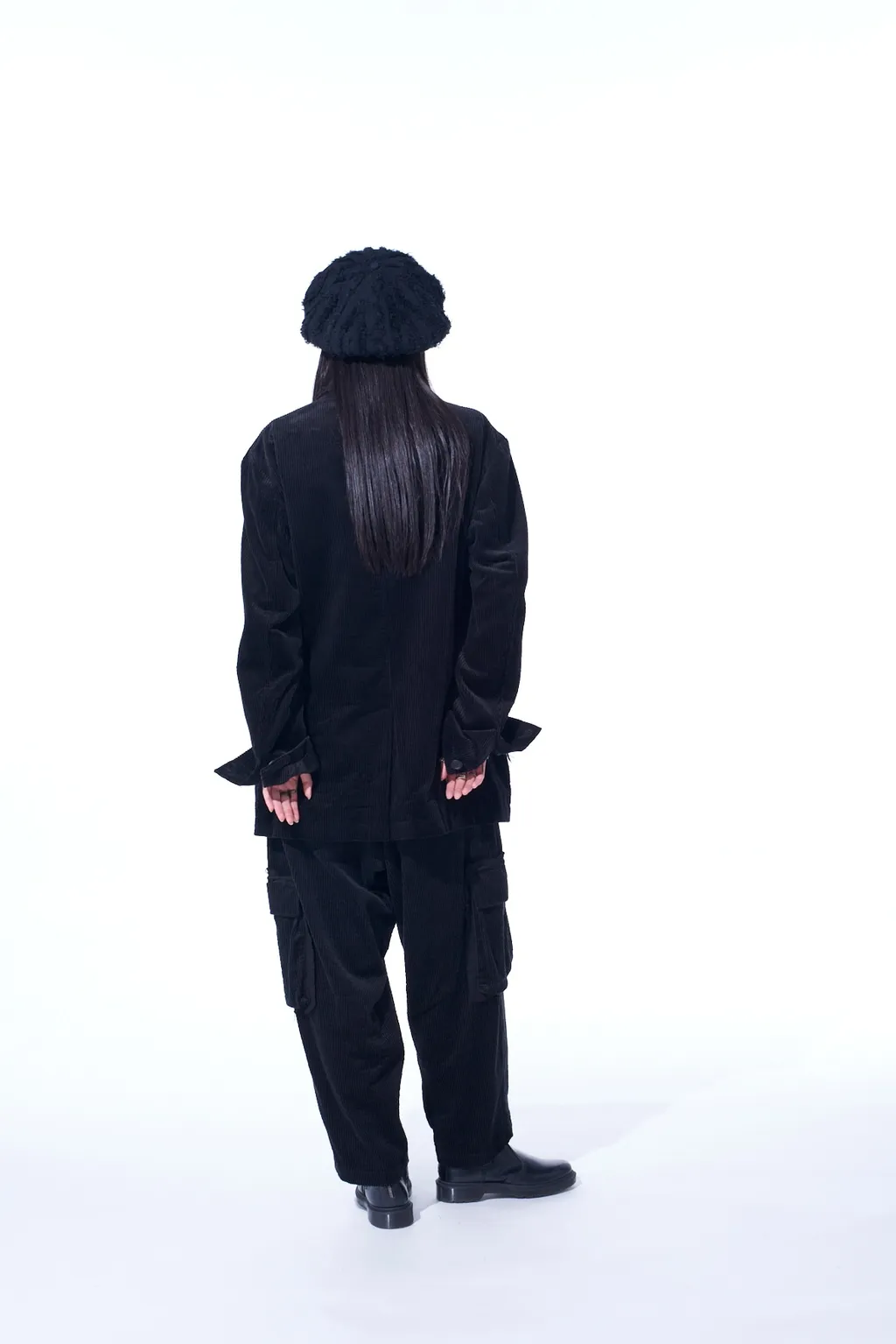 6W Soccer Corduroy Oversize Notched Lapel Jacket