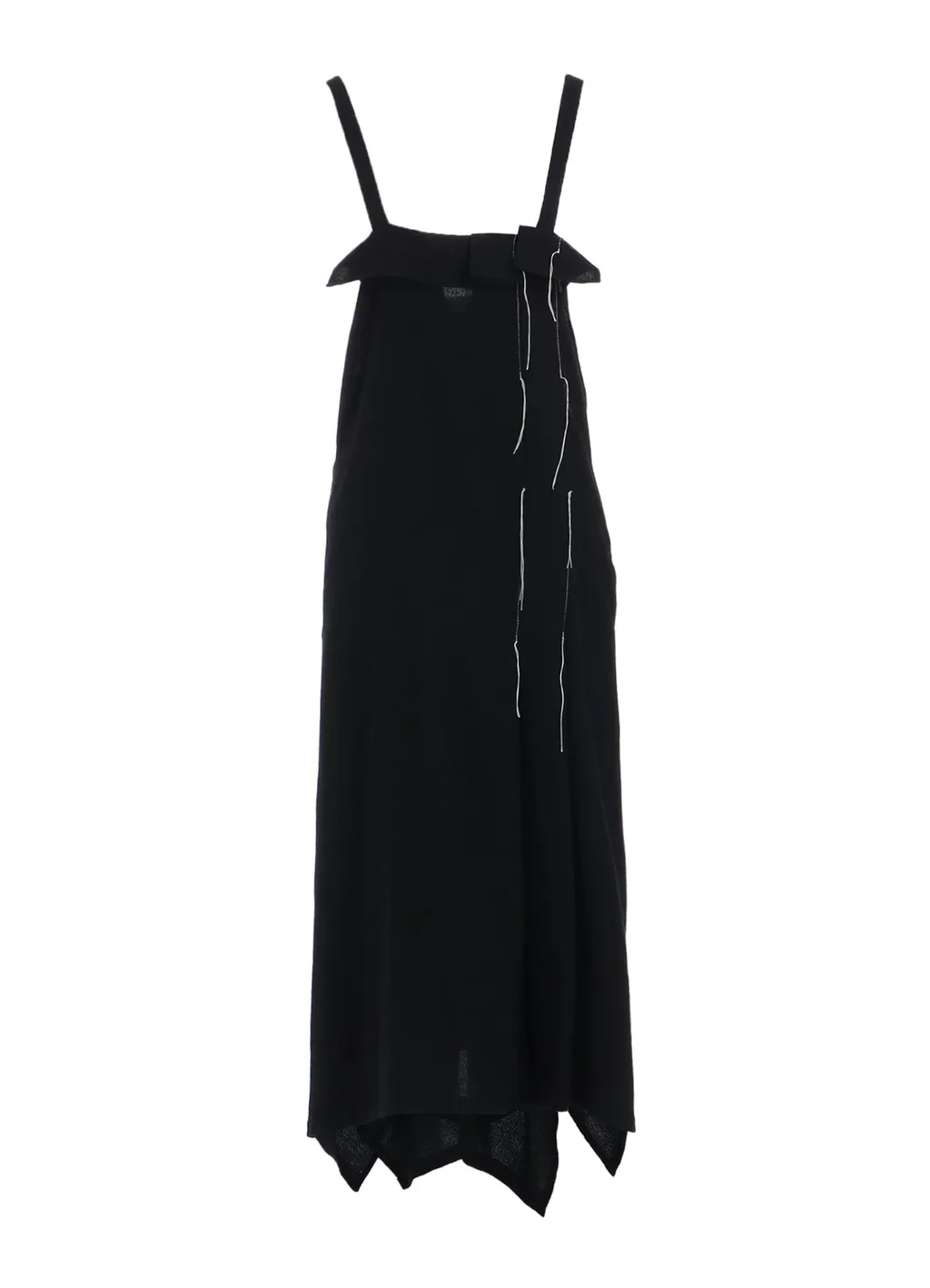Wool Viyella Pleated Shoulder Strap Dress