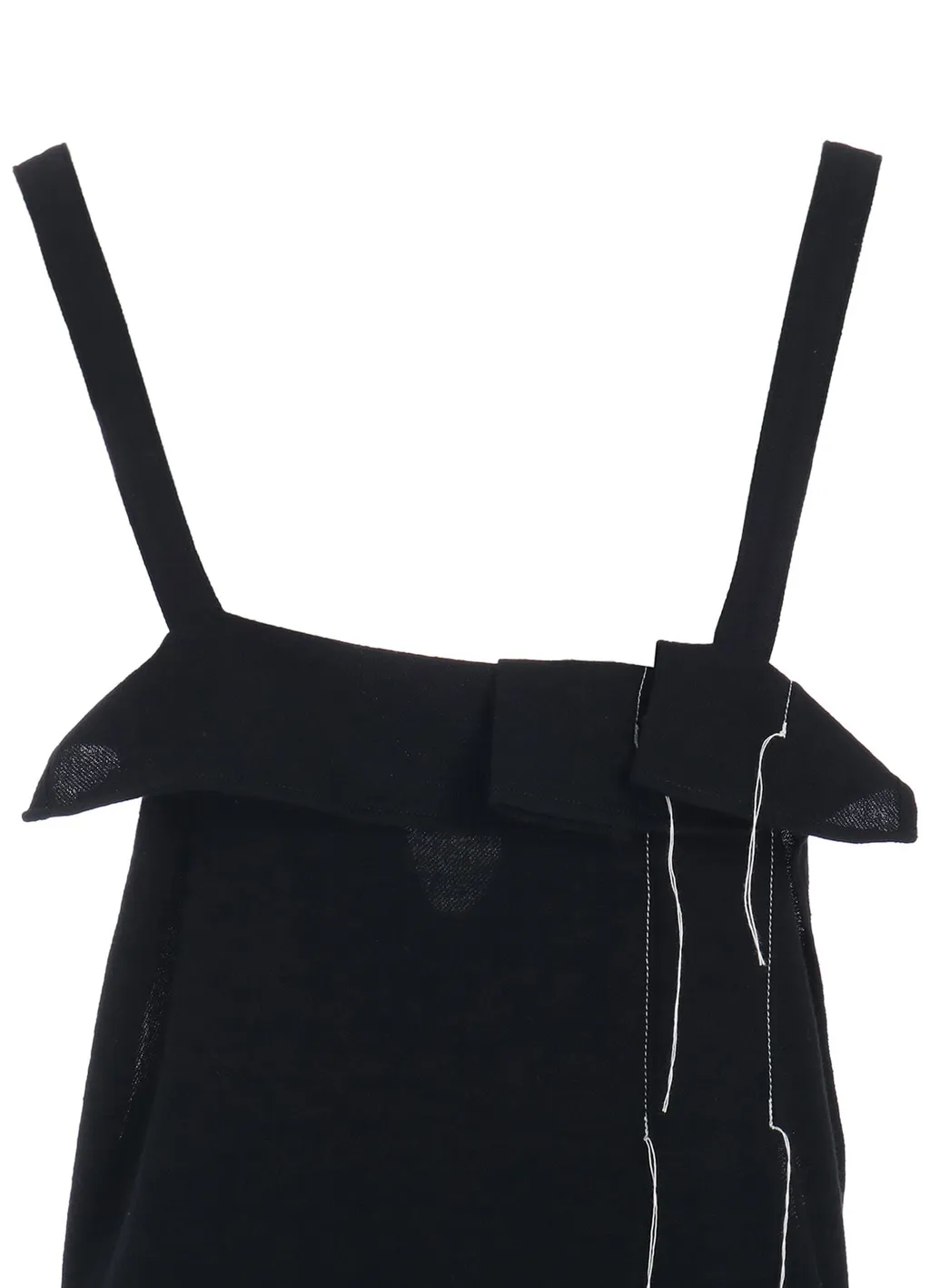 Wool Viyella Pleated Shoulder Strap Dress