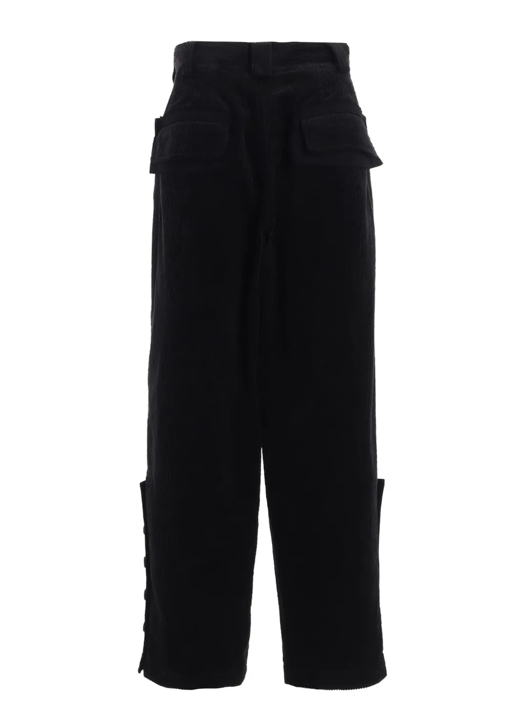 6W Soccer Corduroy Button-Slit Pants