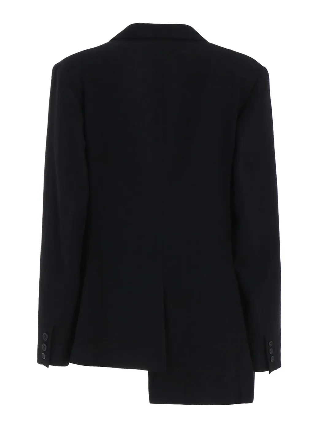 Wool Viyella Asymmetrical Pleated Jacket