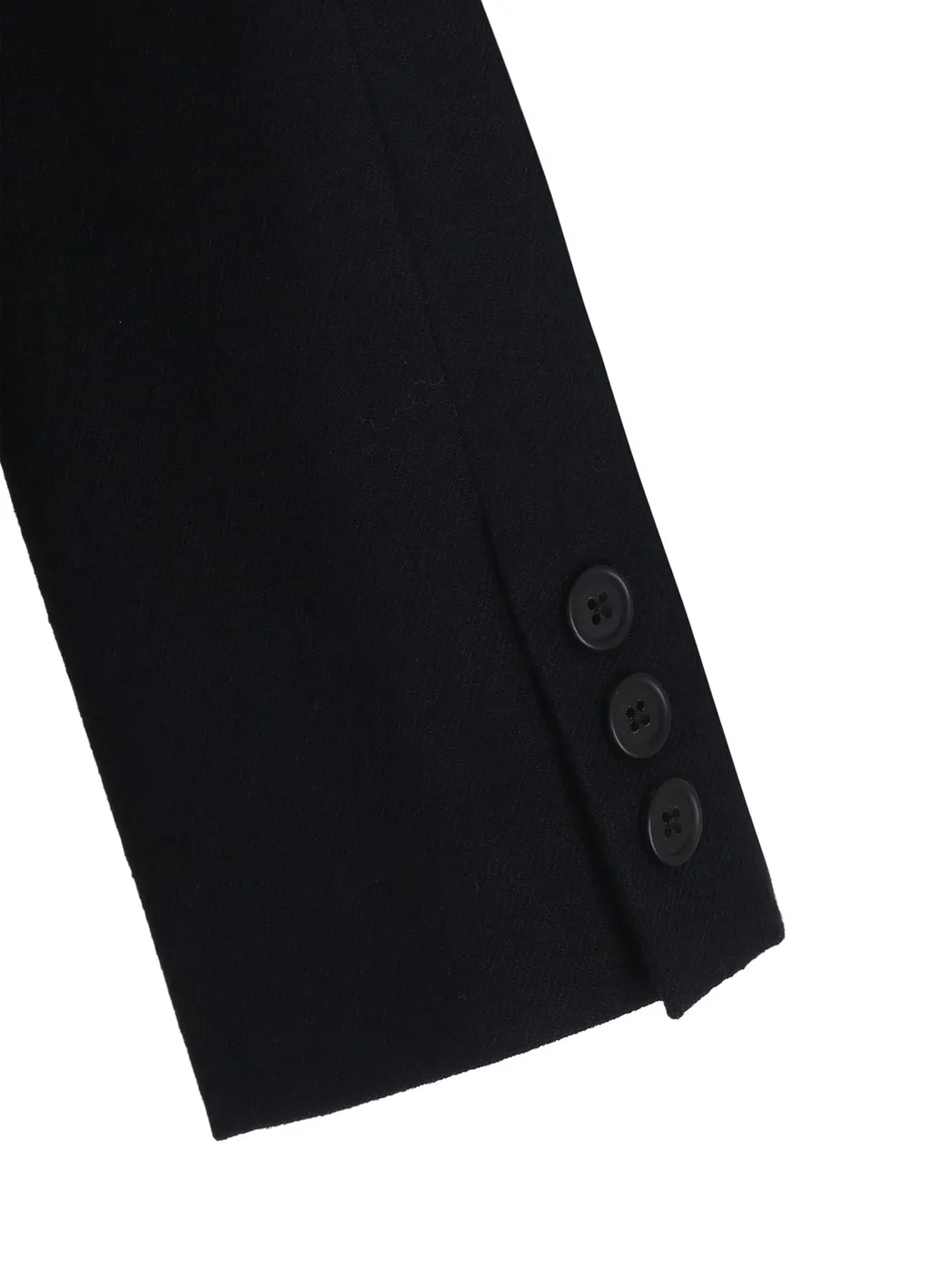 Wool Viyella Asymmetrical Pleated Jacket