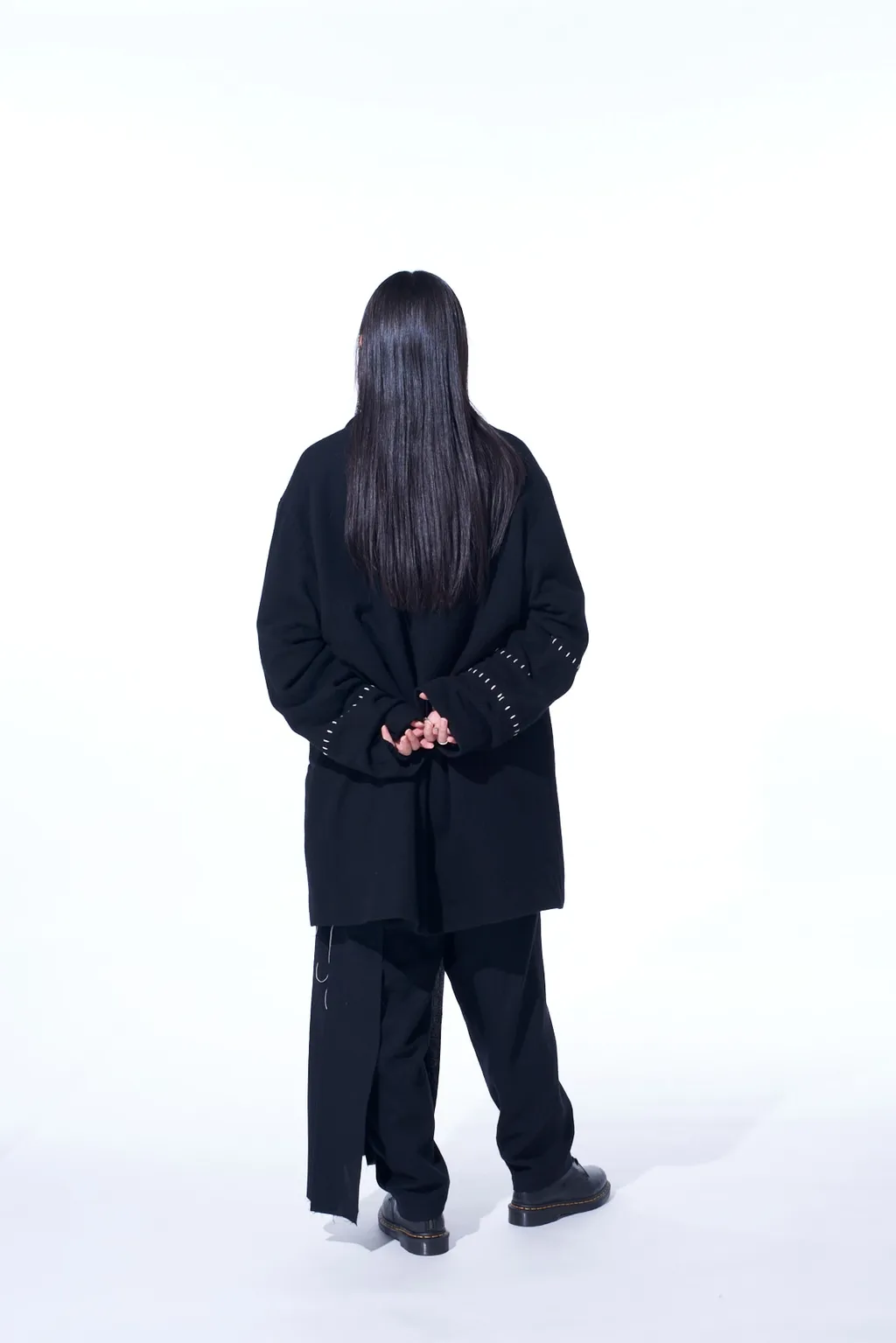 Wool Viyella Pleated Wrap Pants