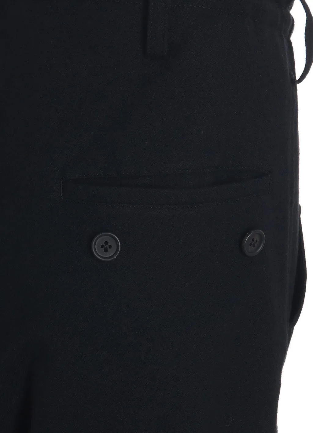Wool Viyella Pleated Wrap Pants