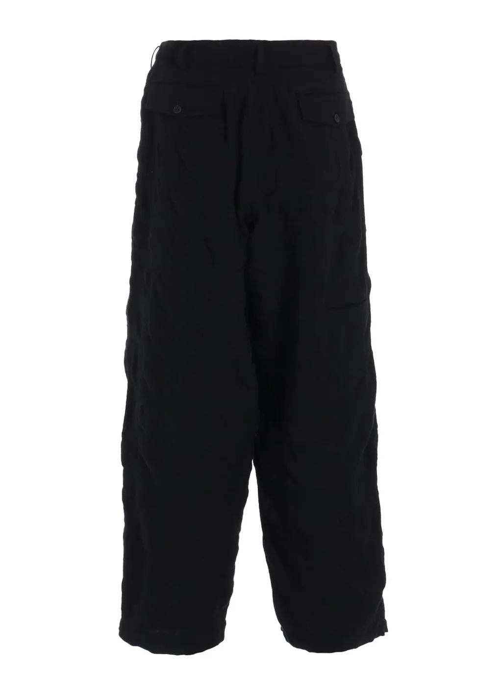 Fulling Finished Shadow Check 3-Tuck Wide Trousers