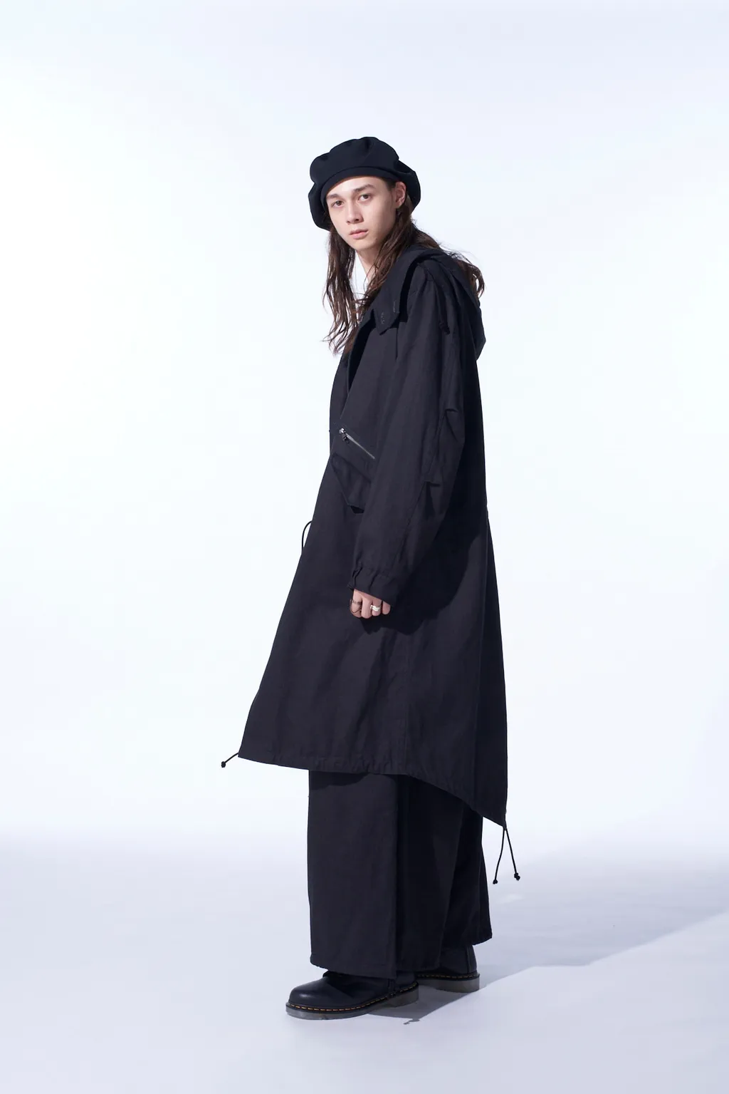 Cotton Drill Zipper Mods Coat