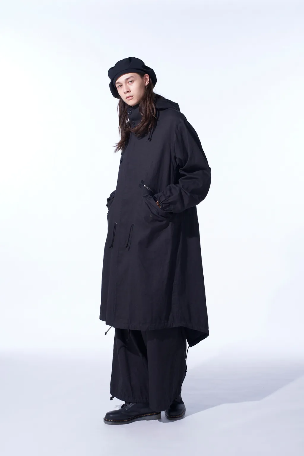 Cotton Drill Zipper Mods Coat