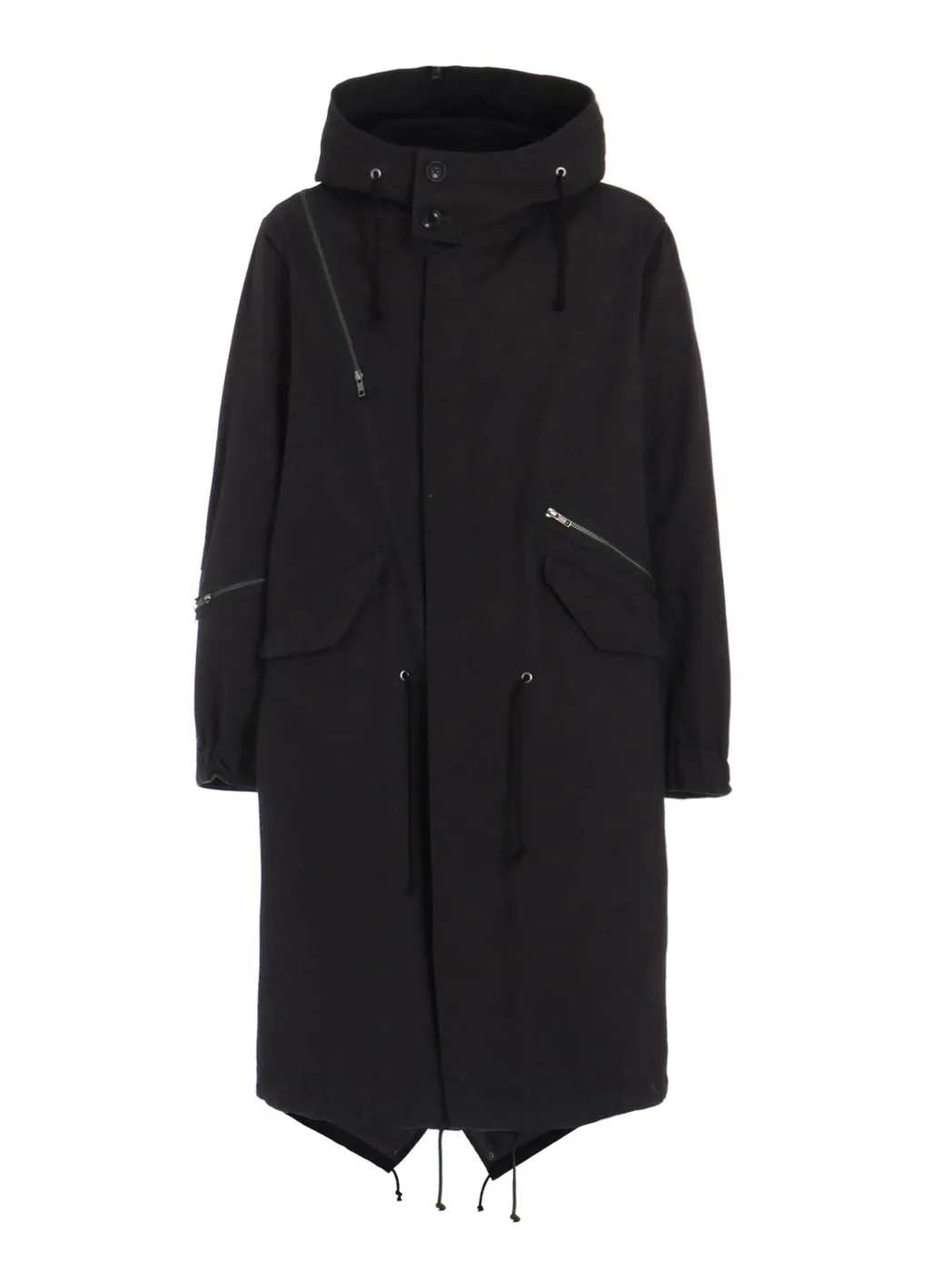 Cotton Drill Zipper Mods Coat