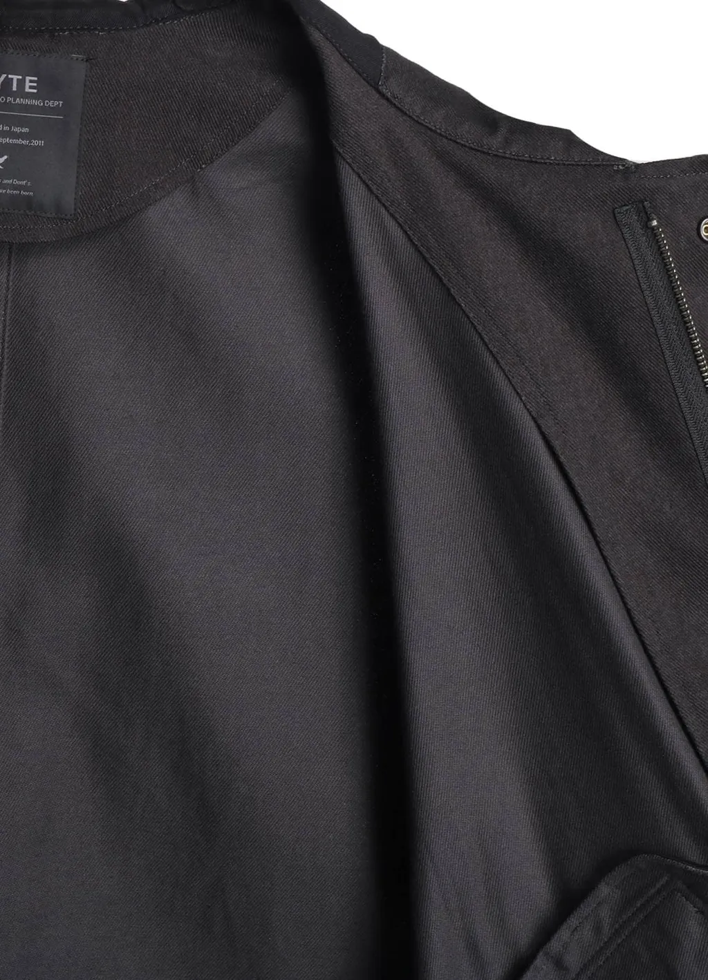 Cotton Drill Zipper Mods Coat