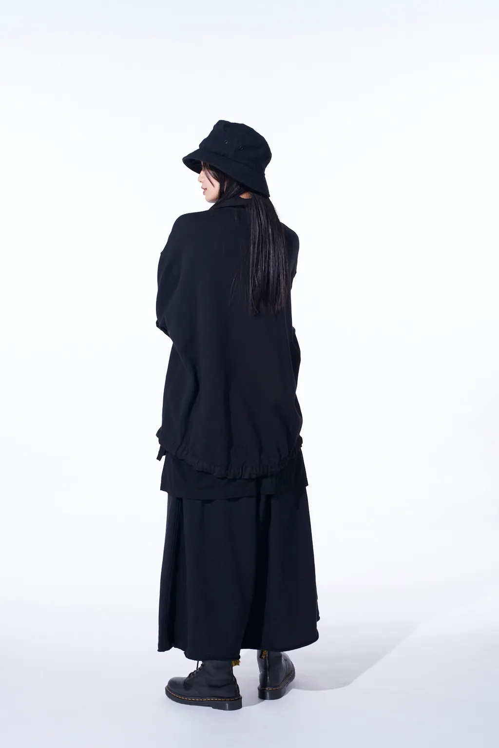 French Terry Patch Design High Neck Pullover