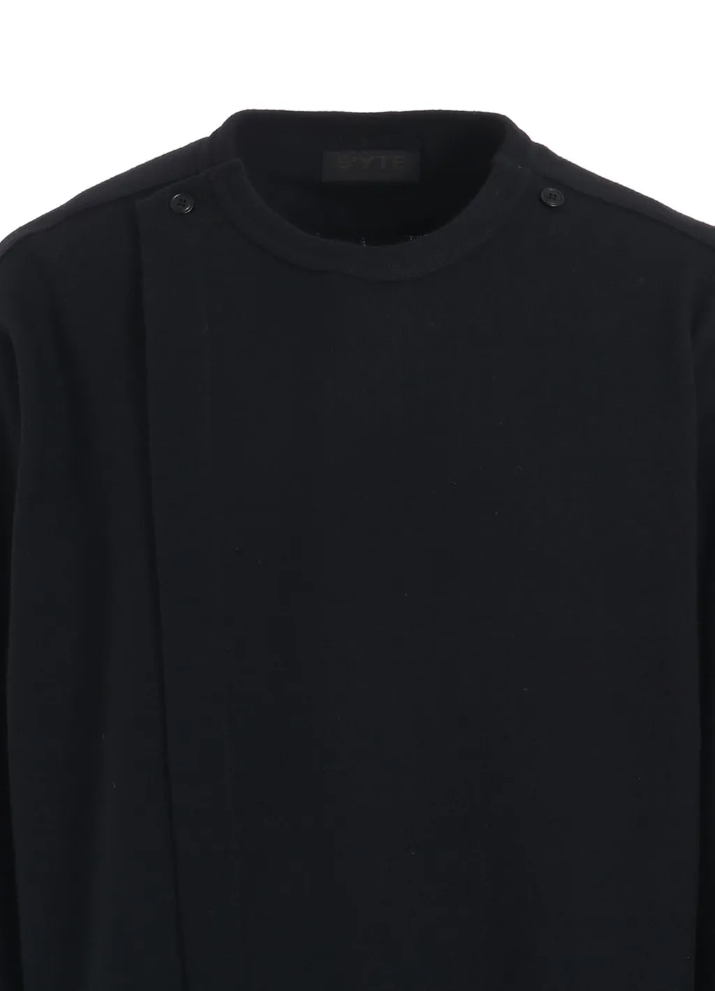 Airy Jersey Front Layer Band Collar Shirt